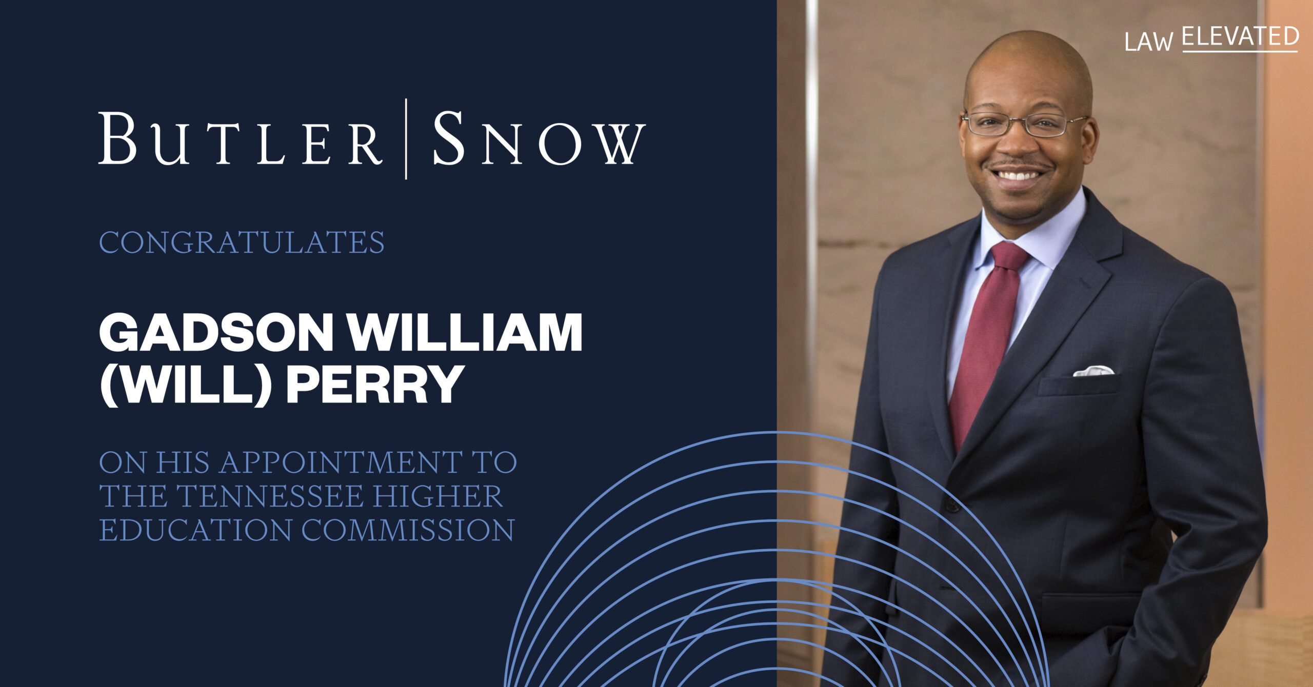 Butler Snow Attorney Gadson William (Will) Perry Appointed to Tennessee Higher Education Commission